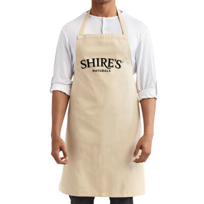 Organic Cotton Bib Apron (Natural) Thumbnail